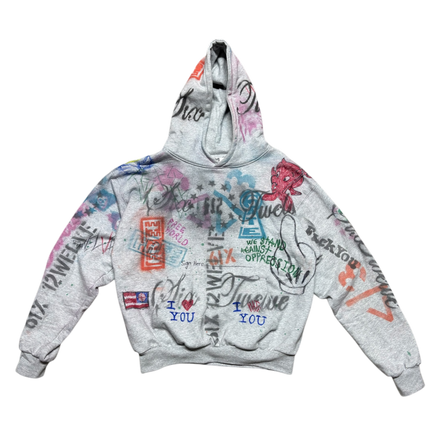 612 x Lonliwu Graffiti Hoodie